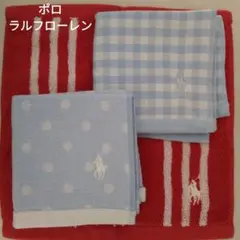 マノン様お取置。新品未使用【ポロラルフローレン】タオルハンカチ 3枚セット