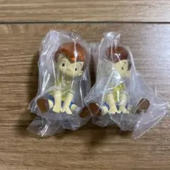 クマのプーさん　めじるしチャーム　 クリストファーロビンカプセルトイ 2個セット