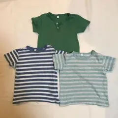 無印 ボーダーTシャツ90  3枚セット