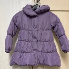 Rugged Bear フード付き中綿コート パープル
