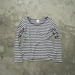 00s archive grunge border long tee Y2K