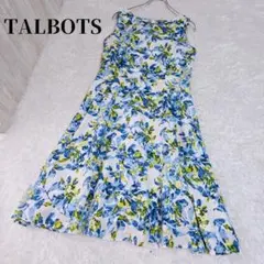 【タルボット】2 ワンピース フレア Aライン　ボタニカル柄 総柄 春夏