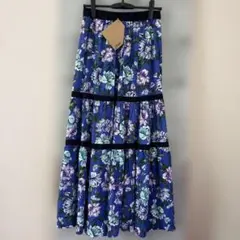 新品。BAD duzzle 花柄ロングスカート　レーヨンのサムネイル