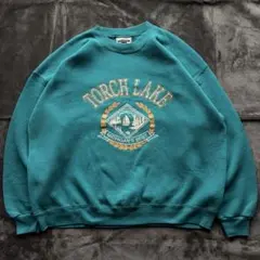 90s USA製　リー　スウェット　トレーナー　オーバーサイズ　プリント　古着