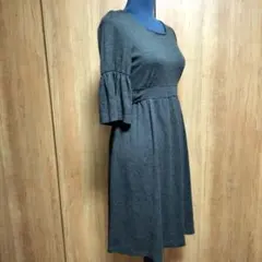 【DO Family Ltd】ドゥファミリー　ワンピース　グレー　M　日本製