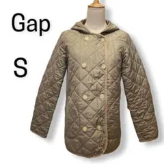 キルティング コート ギャップ GAP フーデット S ベージュ パーカー