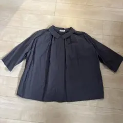 Samansa Mos2 襟付きコットンシャツ サイズF