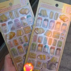 ボンボンドロップシール 和柄 サンドイッチ 2枚