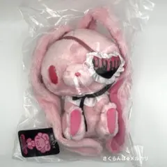 汎用うさぎ 手乗り鎮座ぬいぐるみ Eyepatch Ver. ピンク