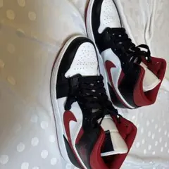Air Jordan 1 ハイカット シューズ ブラック/レッド