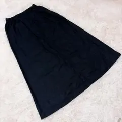 アーバンリサーチドアーズ　フレアスカート　ブラックシンプル　ロング丈　マキシ丈