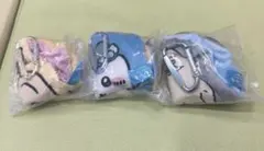 ちいかわ ガチャガチャ　カラビナ付きポーチ 3種セット