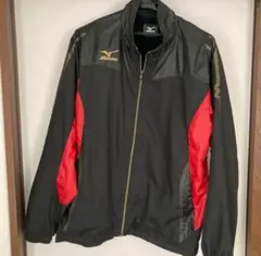 Mizuno ジャージ ウインドブレーカー ブレスサーモ 上下セットアップ 黒金