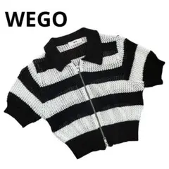 WEGO ウィゴー ニット トップス 半袖 フリーサイズ ボーダー