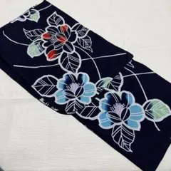 ◇ノー皺加工最高級カルキュロ◇古都薫る古典黒菊の浴衣◇しわに