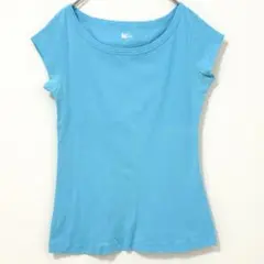 GAP ギャップ マタニティ コットン100% 半袖 Tシャツ ブルー【M】