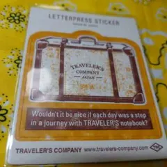 TRAVELER'S COMPANY 活版ステッカー Travel Tools