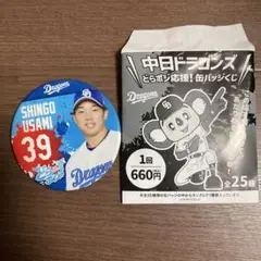 中日ドラゴンズ どらポジ応援！缶バッジくじ 缶バッジ 宇佐見真吾 選手