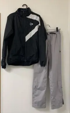 DUNLOP テニスウェア　ウィンドジャケットSSサイズ&パンツ150cm