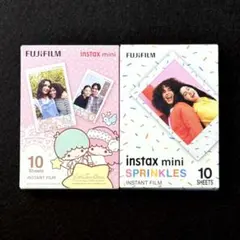 2個 fuji富士フィルム チェキフィルム instax mini 10枚入