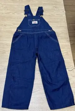 新品未使用　ROUND HOUSE ネイビー オーバーオール 4T 美品
