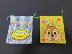 ディズニー　トイストーリー　エイリアン　チップ　巾着　巾着袋