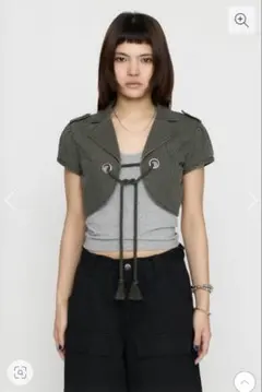 LAGUAGEM CROPPED MINI ジャケット C.GRYのサムネイル