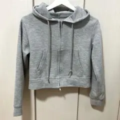 SHEIN グレー ミニ丈 パーカー S 完売商品