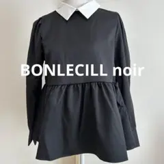 【新品】BONLECILL 2wayクレリックパールボタンペプラムブラウス