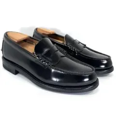 【未使用級】REGAL リーガル 2177 コインローファー ブラック レザー