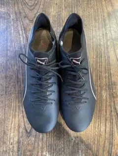 PUMA プレス ト サッカースパイク 25.5 ブラック×レッド ヴィンテージ