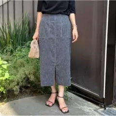 ウォッシャブル麻混タイトスカート／ノーリーズ（NOLLEY'S）のサムネイル