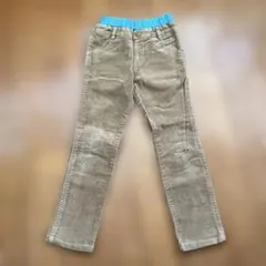 3can4on ベージュ コーデュロイ長ズボン 120サイズ ウエストゴム