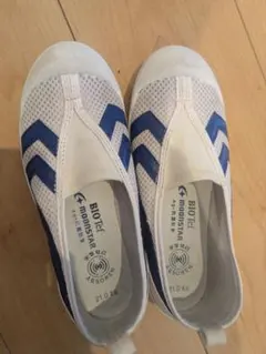 モンスタースター 上履き 21.0 EE ホワイト/ネイビー