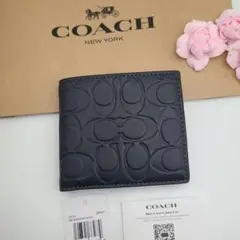 新商品　COACH　コーチ　折り財布　コインウォレット　正規品