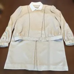 昭和レトロ　シャトル HOUSE ベージュ ドット柄 セットアップ　セレモニー
