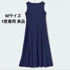 UNIQLO ユニクロ ウルトラストレッチエアリズムワンピース M ネイビー