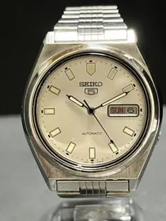 ★超美品！SEIKO 5 AUTOMATIC セイコー5自動巻メンズ腕時計 稼働