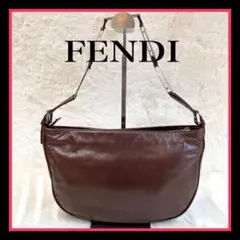 FENDI　フェンディ　カーフ　レザー　チェーン　ショルダーバッグ　ハンドバッグ