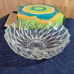 保谷クリスタルクリアカットガラスボウル