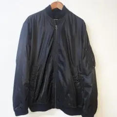 デニムアンドサプライラルフローレン　オールブラック　MA１　ミリタリー　軍モノ