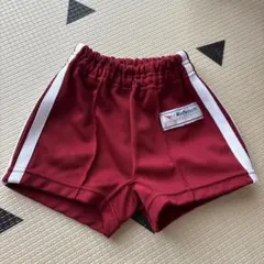 体操服 ショートパンツ 半ズボン えんじ色 100cm