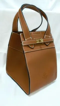 D.KELLY JAPAN ハンドバッグ ブラウン ゴールド金具 人気 美品