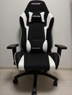 AKRACING ゲーミングチェア ブラック・ホワイト