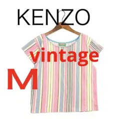 H7637◾️ケンゾー　マルチストライプ　コットンTシャツのサムネイル