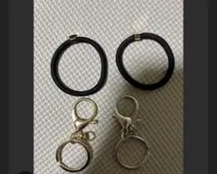 ヘアゴム、キーホルダーの全4個セット