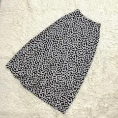 GU 花柄　フラワー　プリント　ロング　フレアスカート　可愛い　ガーリー