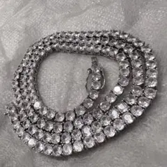 テニスチェーンネックレス　ジルコニア　ネックレス