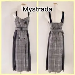 Mystradaサイドプリーツレイヤードワンピースマイストラーダ