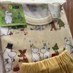 ムーミン パジャマ 100サイズ ユニクロ イエロー 半袖 ドライパジャマ